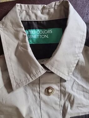 United Colors of Benetton Light Tan Button Front One Piece Pants Suit